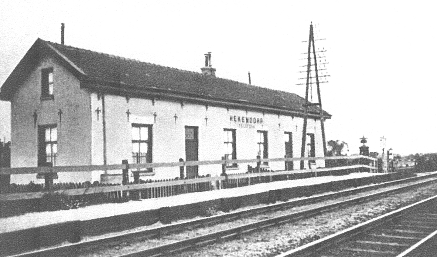 In 1855 kwam de spoorlijn Utrecht-Rotterdam gereed;Hekendorp kreeg een halte aan deze lijn. 