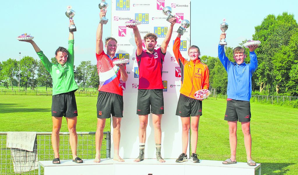 Tessa Kramer, Jaco de Groot, Hidde van Dam, Gemma van Oosterom en Ferran Houdijk.