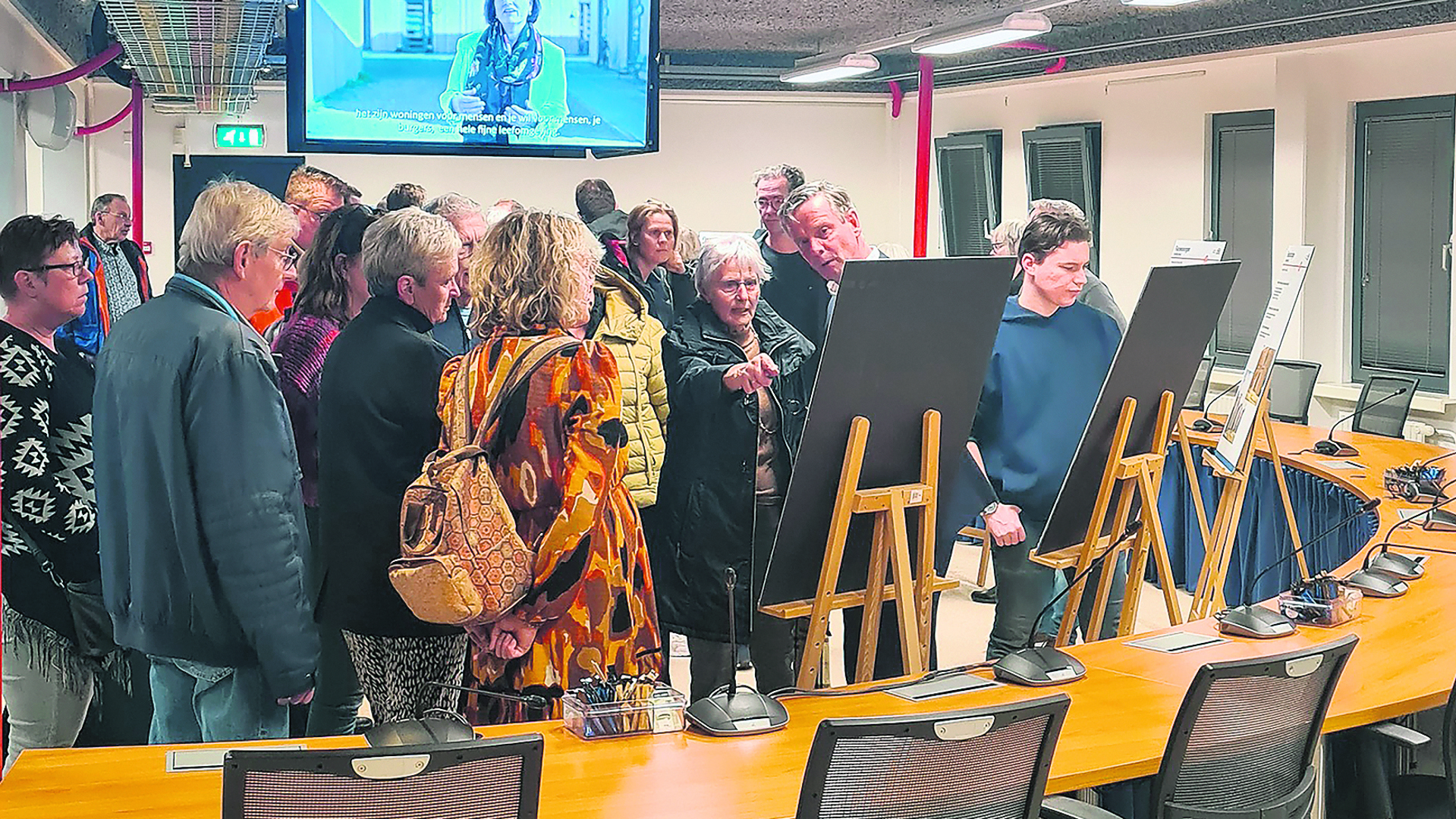 Er was veel belangstelling tijdens de infoavond voor het flexwonen.