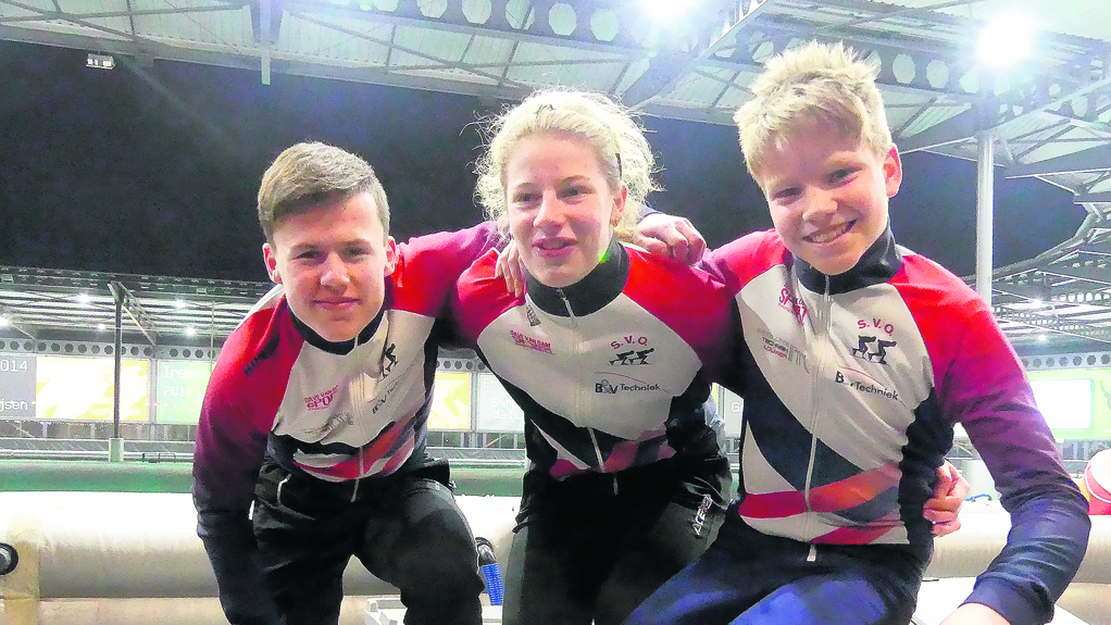 V.l.n.r. Timo van Dommelen, Daphne van Kooten en Kay de Ruijter.