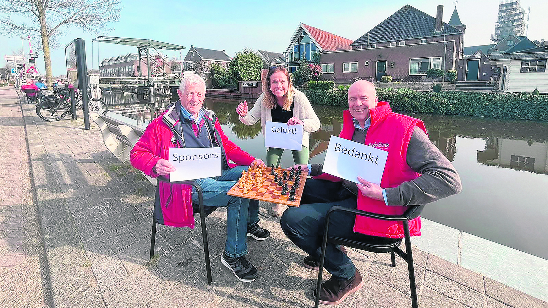 Jaap, Jolanda en Richard zijn erg blij dat het gelukt is.