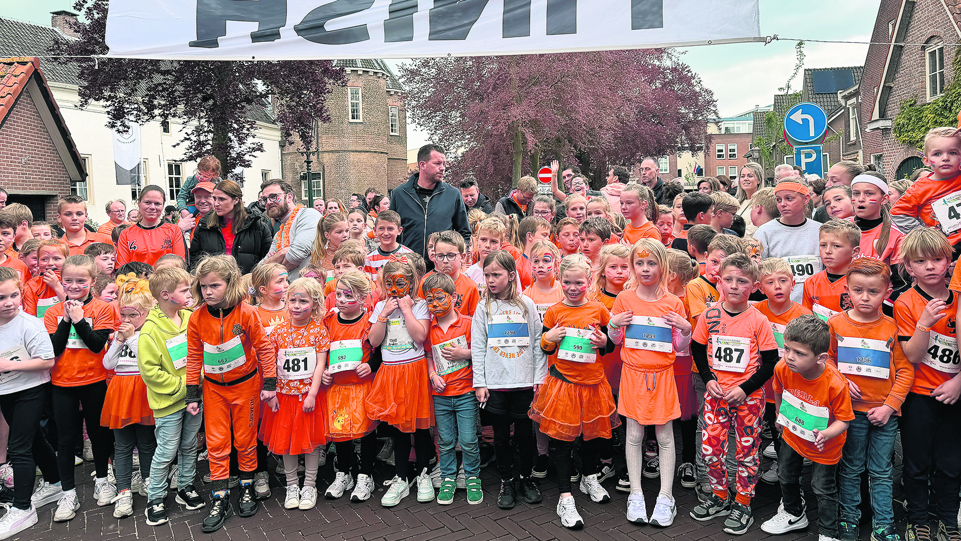 Een record aantal deelnemers voor de stratenloop in Montfoort.