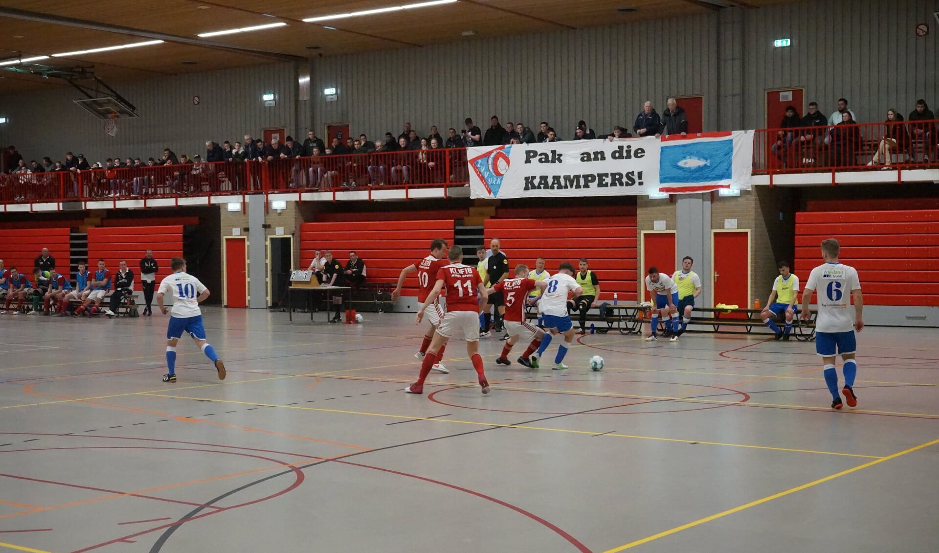 De zaalvoetballers willen een goed vervolg geven aan de overwinning op Futsal Winsum.