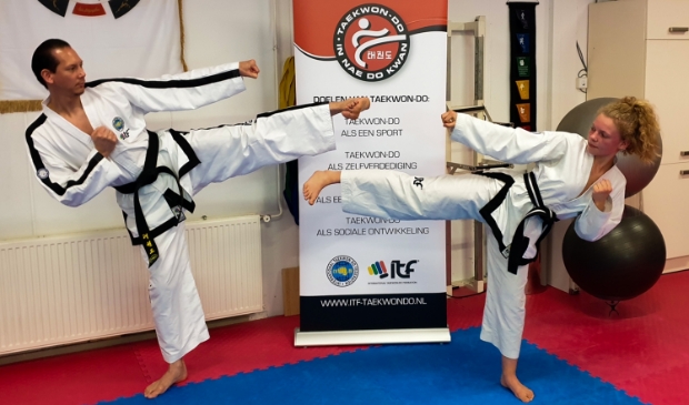 <p>Fleur Faasen en Coach Randy Brouwer</p>