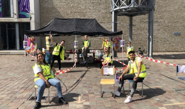 Studenten Durf! en leerlingen voeren actie op Cultuurcampus.