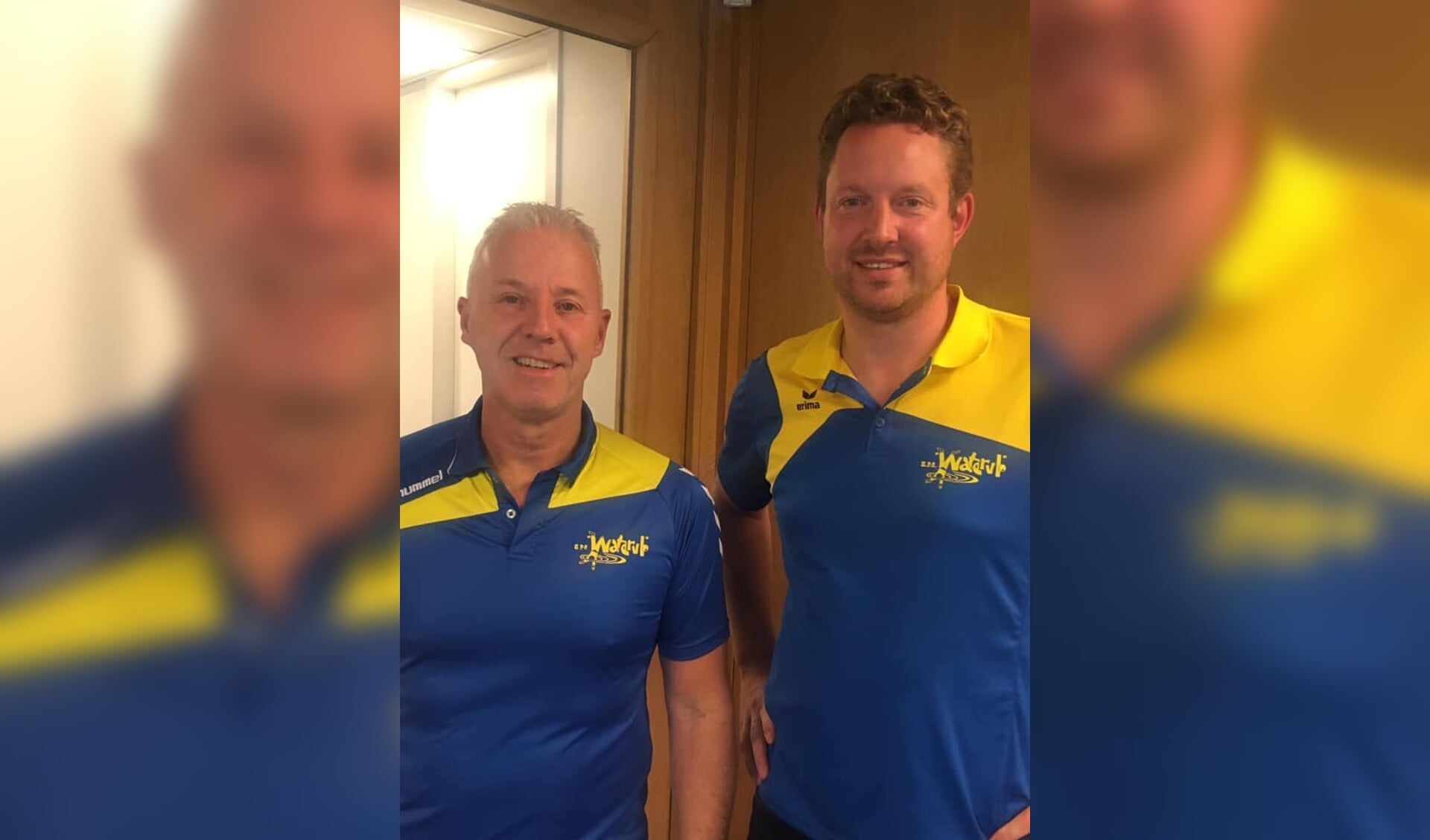 Nieuwe hoofdtrainer Ton Pouw (Links) met oud-herenselectie trainer Remco Kamer 