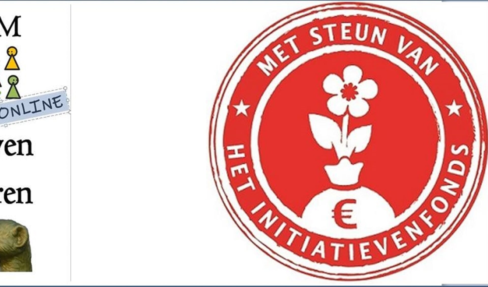 Het logo van onze Online TOOST en het Initiatievenfonds van de Gemeente Utrecht