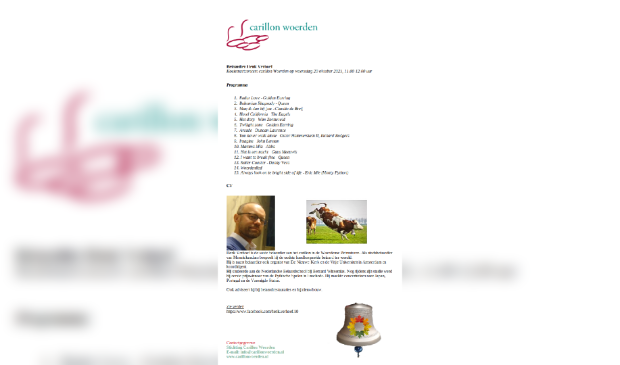 Programma Koeiemartconcert 20-10-2021