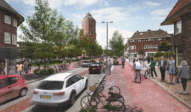 <p>Sfeerimpressie van de mogelijk nieuwe inrichting van de Amsterdamsestraatweg. </p>