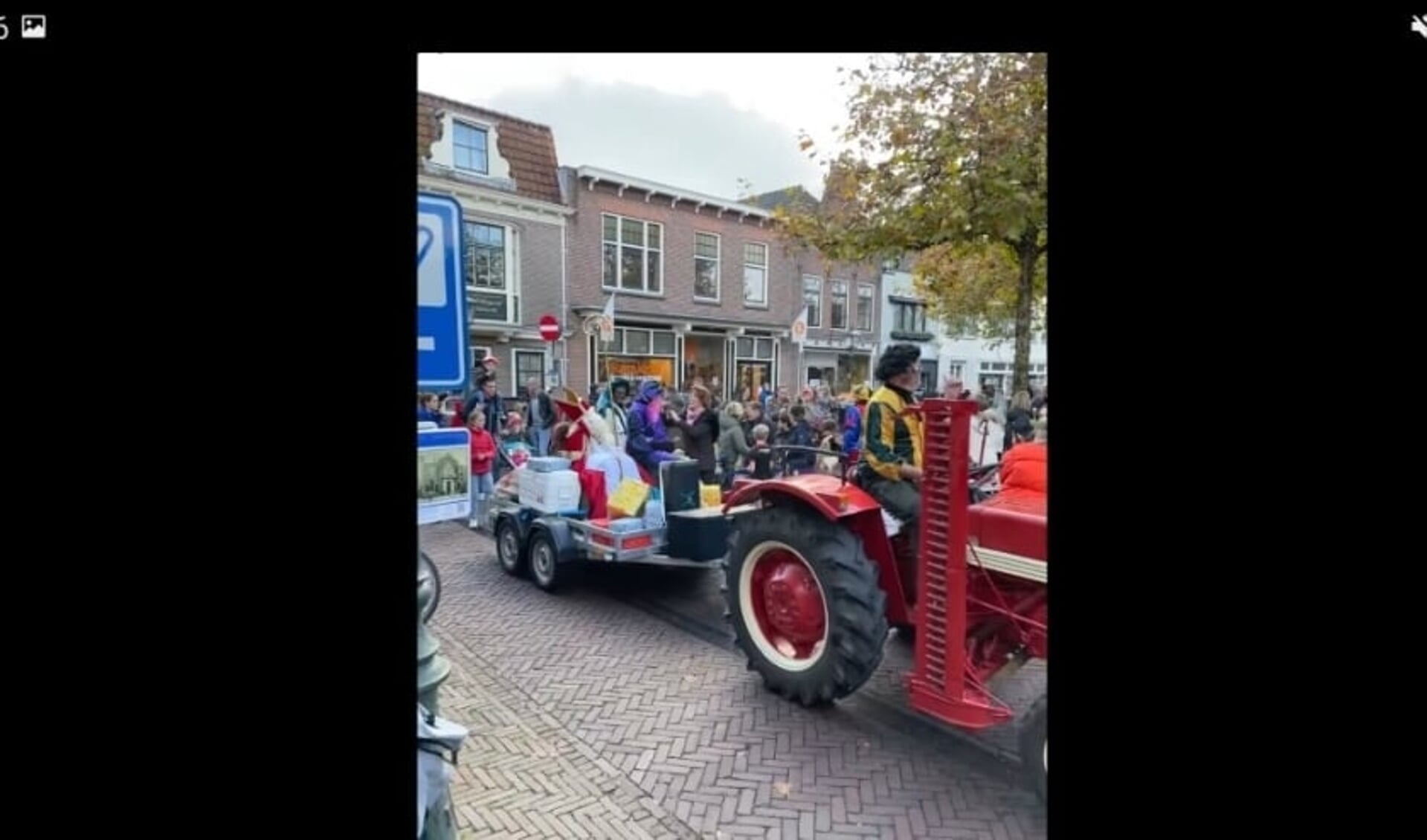 Vorig jaar spontane intocht Sinterklaas in Breukelen