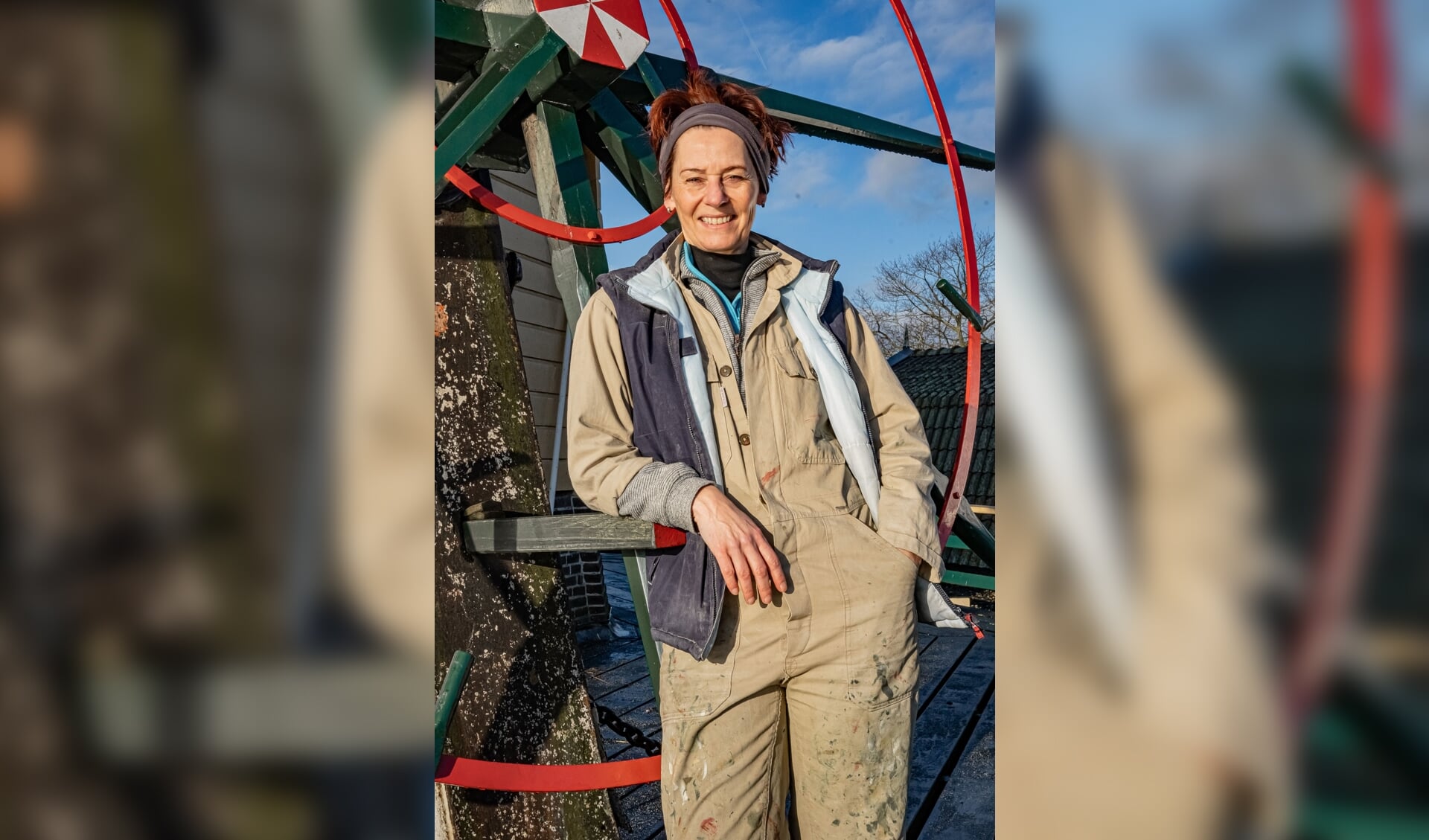 Karen Walter op molen De Ruiter in Vreeland