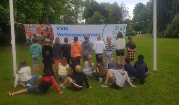 1 van de groepen verkeersexamen