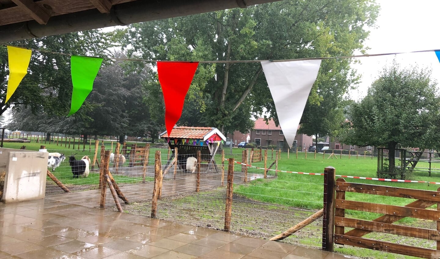 Zicht op een gedeelte van de Dierenweide Haarzuilens