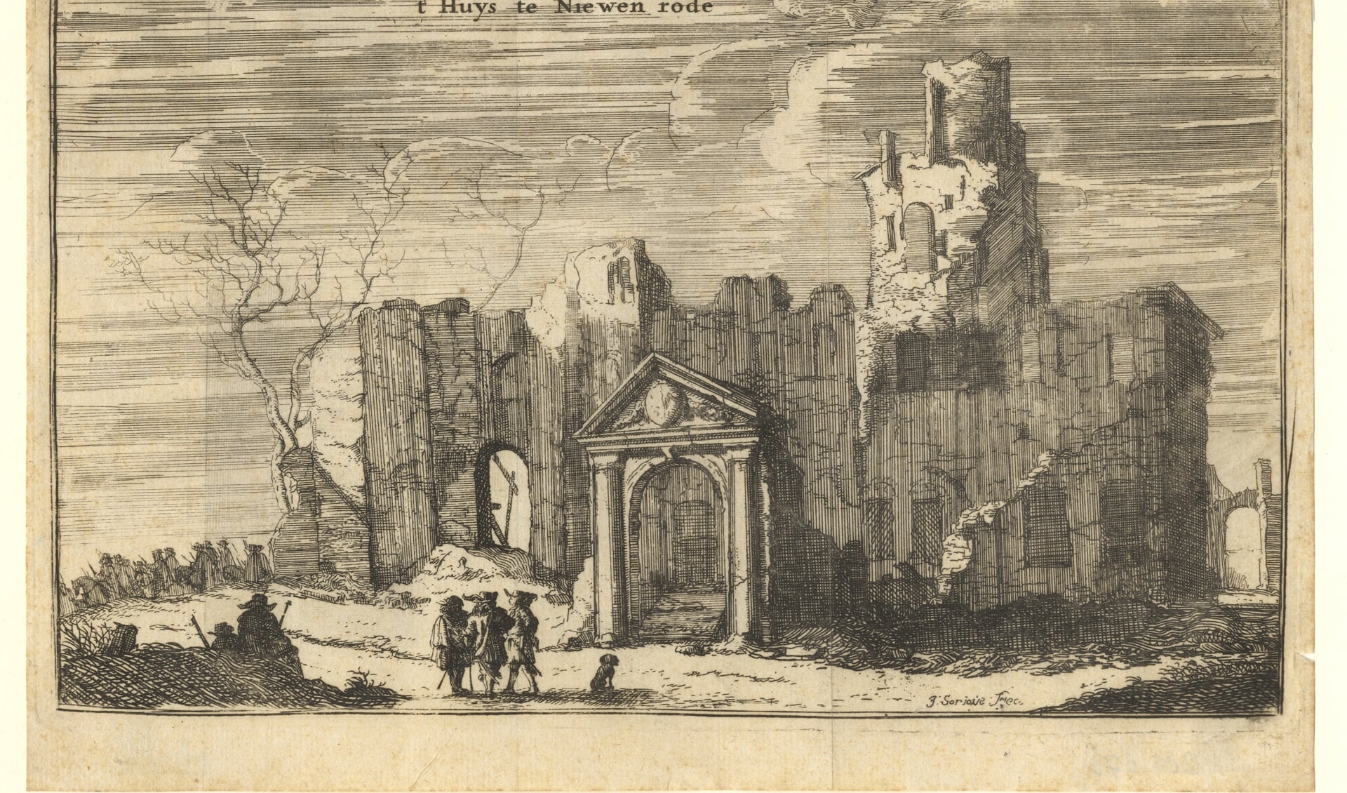 Kasteel Nijenrode na verwoesting in 1673