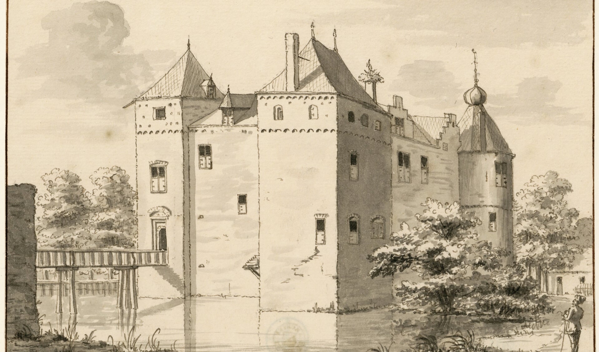 Vroegere kasteel Gunterstein in Breukelen