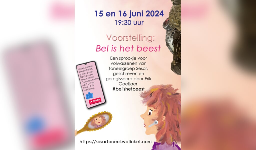 Poster Bel is het beest #belishetbeest