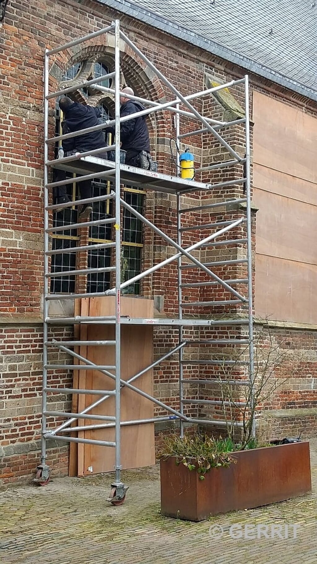 De NH-kerk in Loenen, die wordt gerestaureerd,  