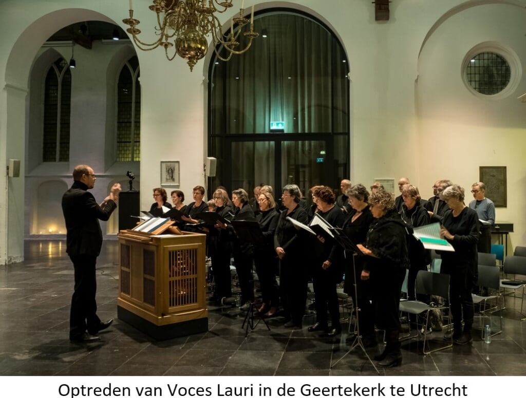 Optreden van Voces Lauri in de Geertekerk in Utrecht.