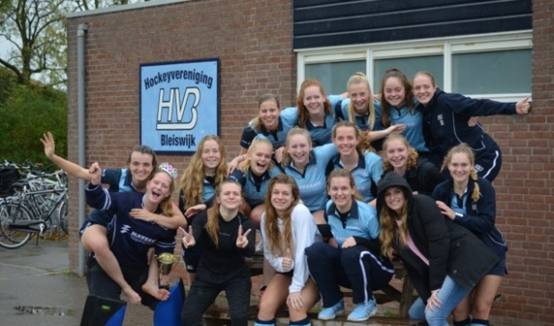 HVBleiswijk Dames 1 wist op de valreep een punt binnen te slepen.  (Foto: PR) 