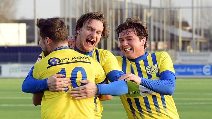Rob Vermeer (rechts) komt volgend seizoen niet meer uit voor Berkel, maar gaat spelen in Voorburg bij Semper Altius.