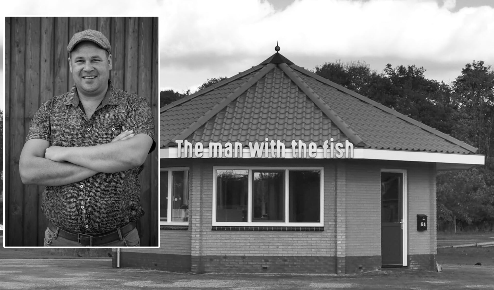 Hendrik Hakvoort begint 'The man with the fish' Foto gebouw Jan van der Werf