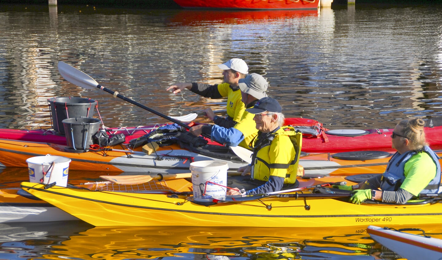 Start opruimactie Skjin Wetter in Joure Foto Thewes Hoekstra