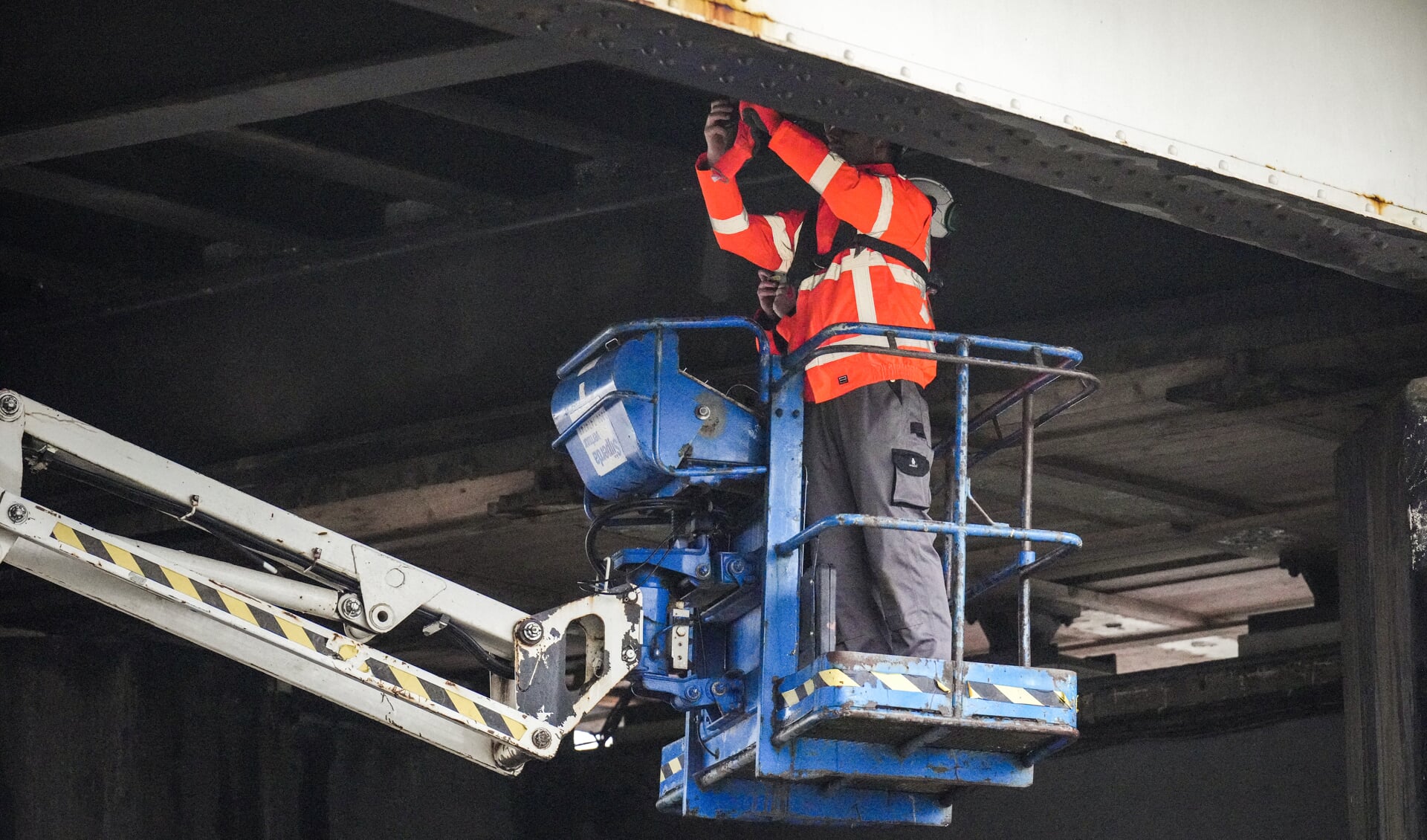 Inspectie veiligheid brug Spannenburg Foto Gewoan Dwaan / Douwe Bijlsma