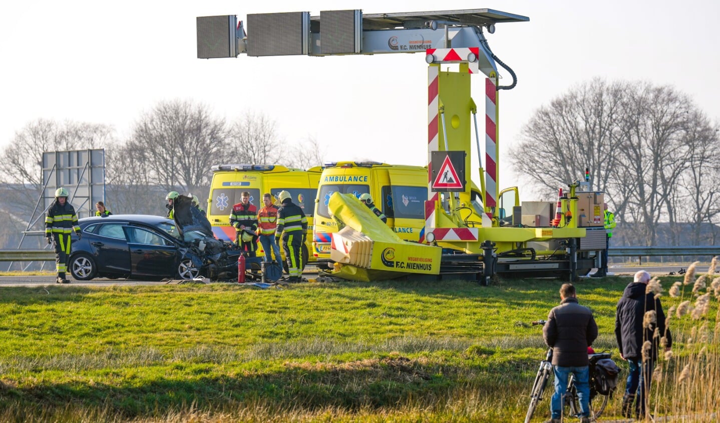 Snelweg A7 Tussen Joure En Sneek Afgesloten Door Ongeval, één Gewonde ...