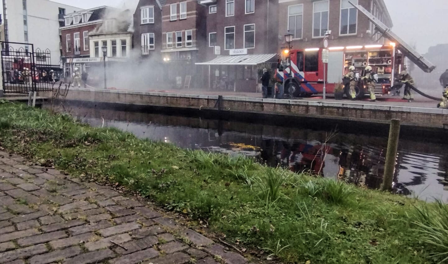 Zeer grote brand in centrum van Heerenveen Foto Angela Jelsma