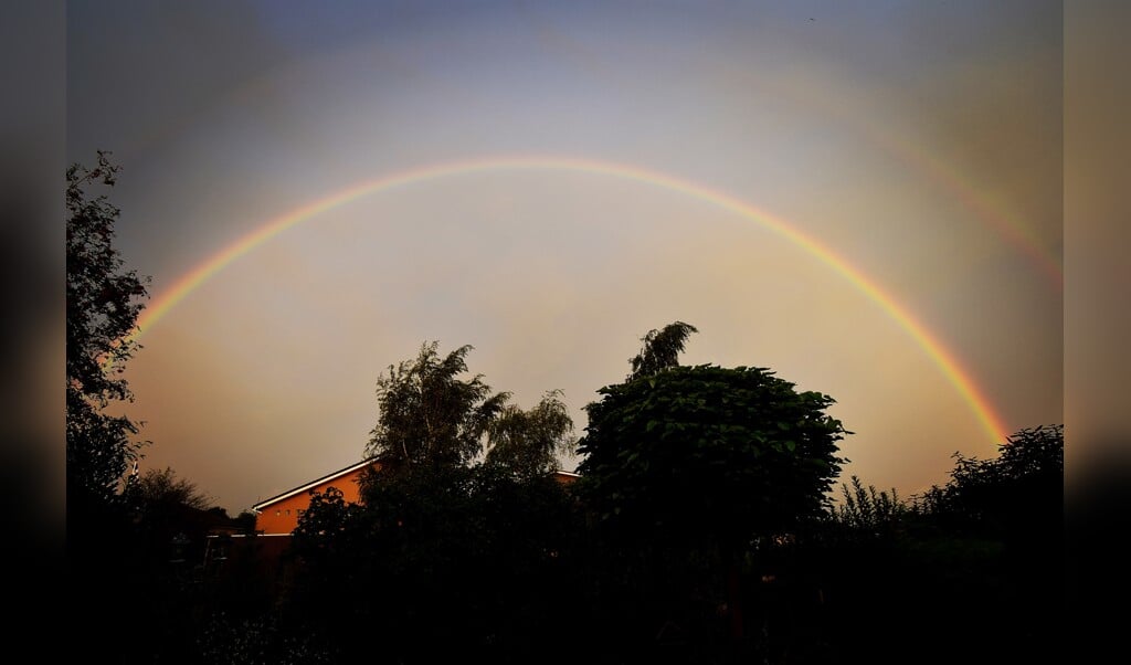 Zomaar Een Plaatje Dubbele Regenboog Groot Heerenveen