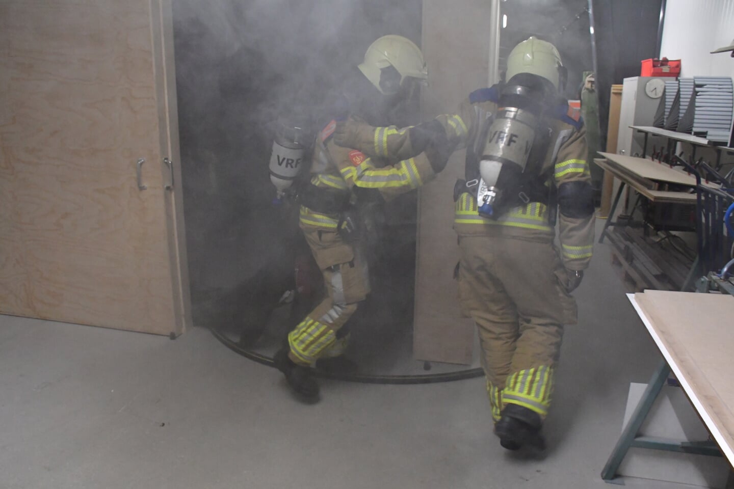 Brand in zaaghok met een slachtoffer.
