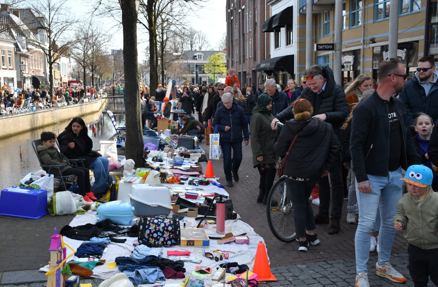Vrijmarkt in centrum Heerenveen