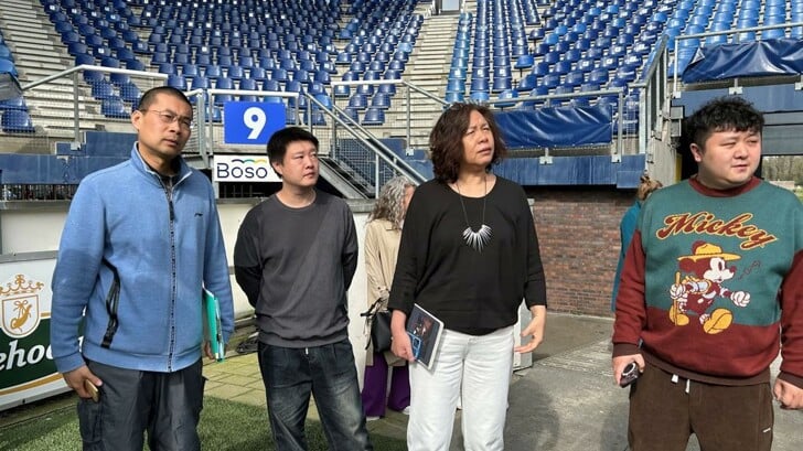 Chinese delegatie onder de indruk van Abe Lenstra Stadion