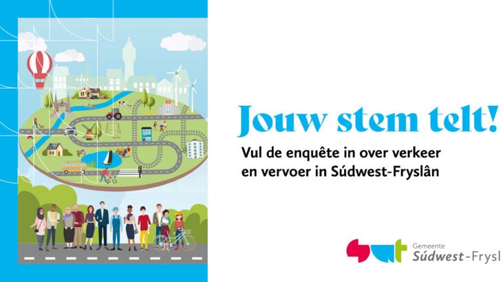Vul de enquête in over verkeer en vervoer in Súdwest-Fryslân