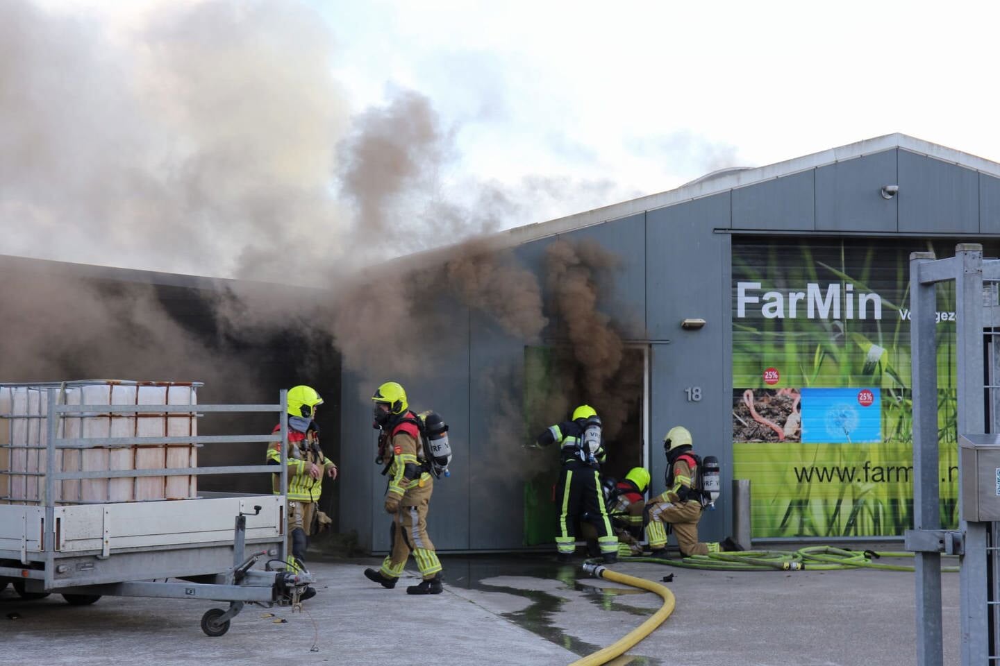 Brand in loods Gorredijk