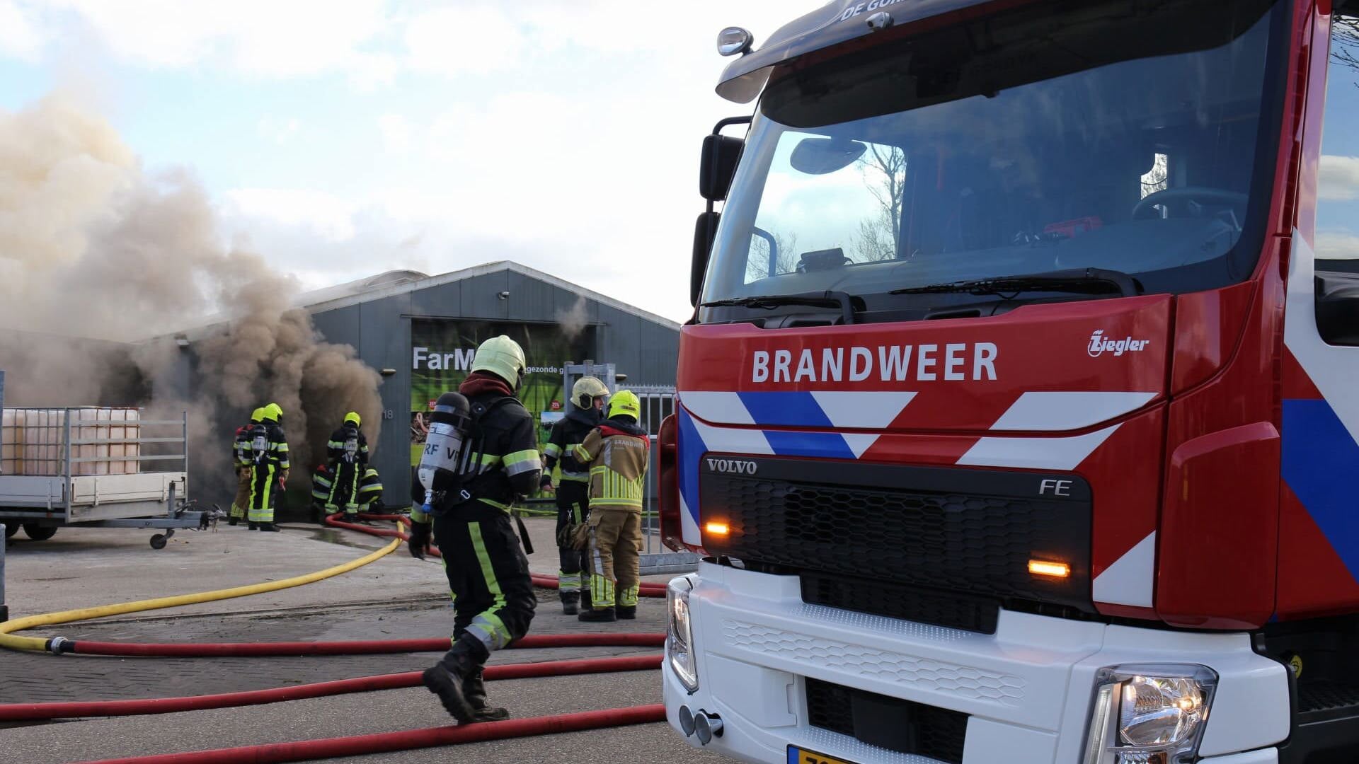 Brand in loods Gorredijk