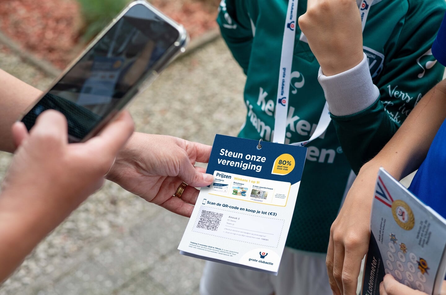 QR-code scannen aan de deur