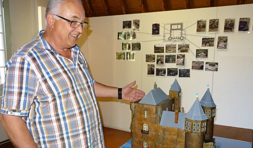 De maquette van Cees den Otter van kasteel Valkesteyn. Foto: Koos Romeijn