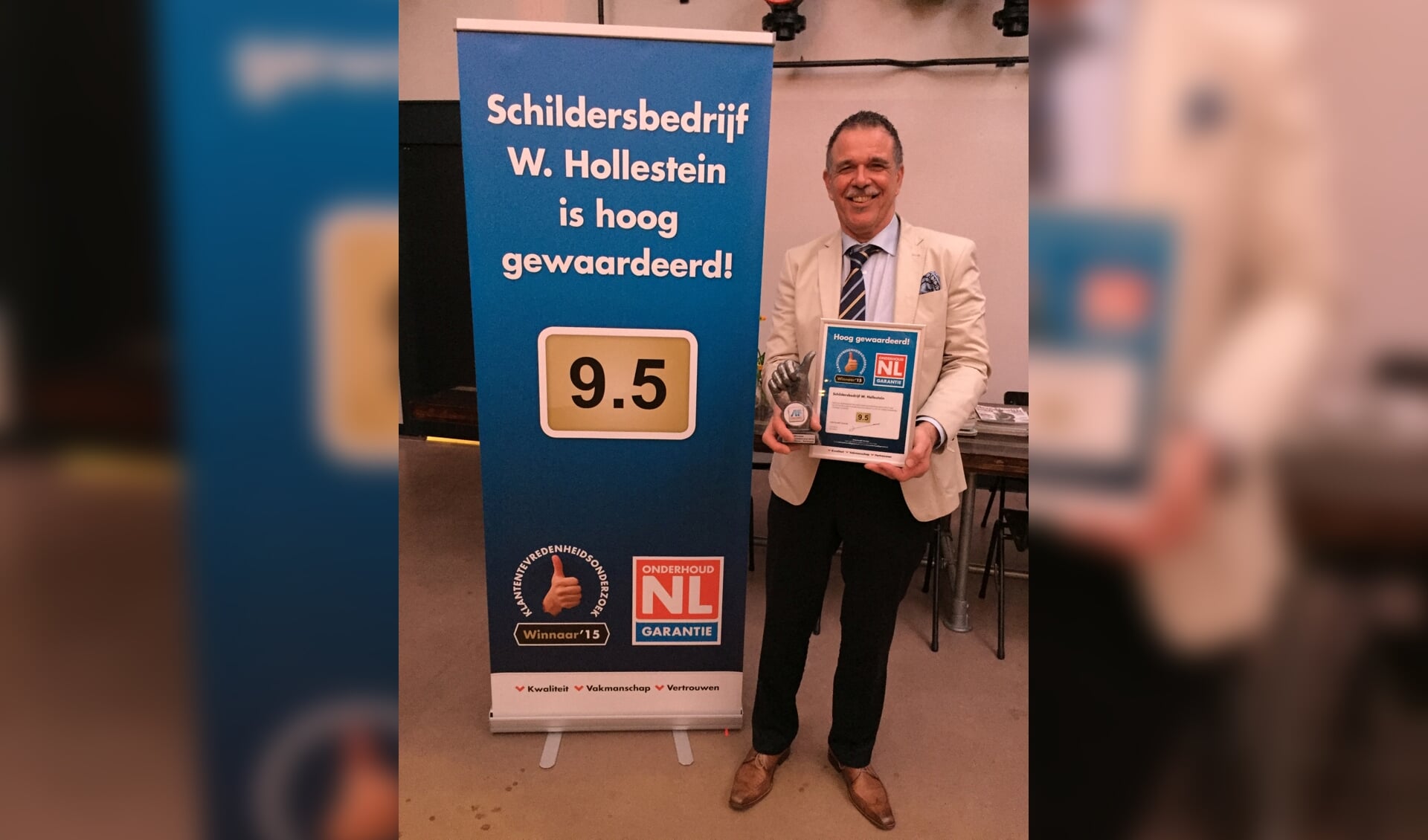 Willem Hollestein mocht voor de vierde keer een eerste prijs in ontvangst nemen