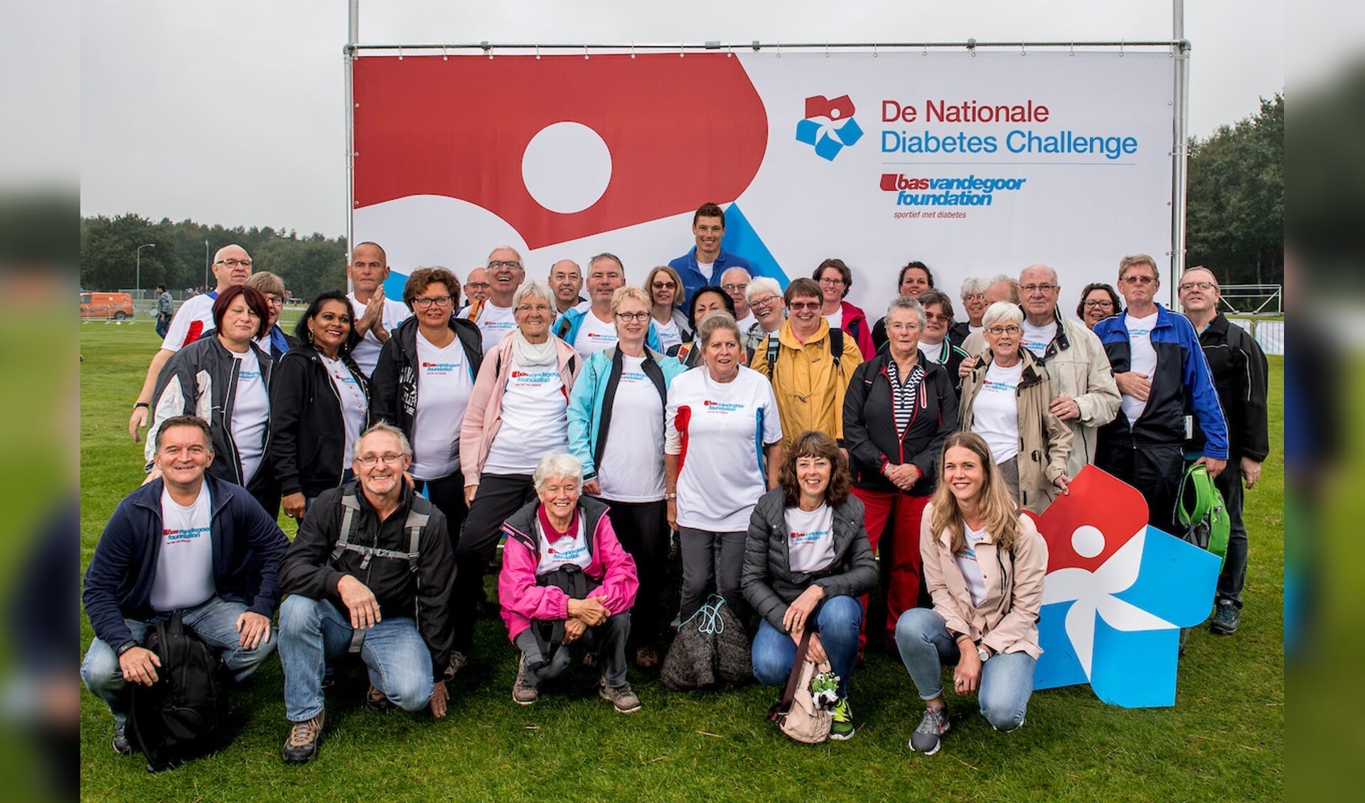 De groep van het Doktershuis in Ridderkerk die meedeed aan de Nationale Diabetes Challenge