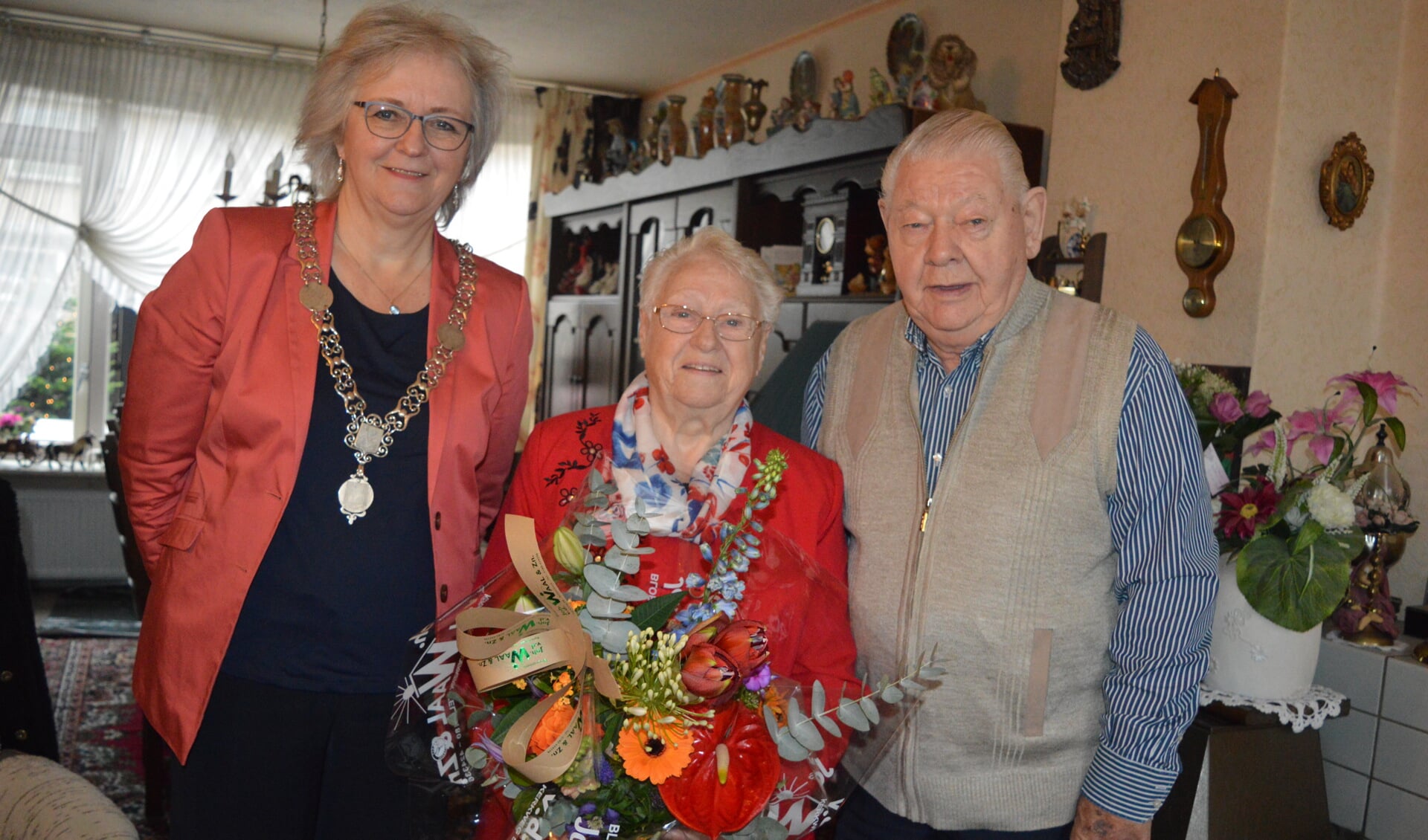 Felicitaties van de burgemeester voor het diamanten paar Klijmij