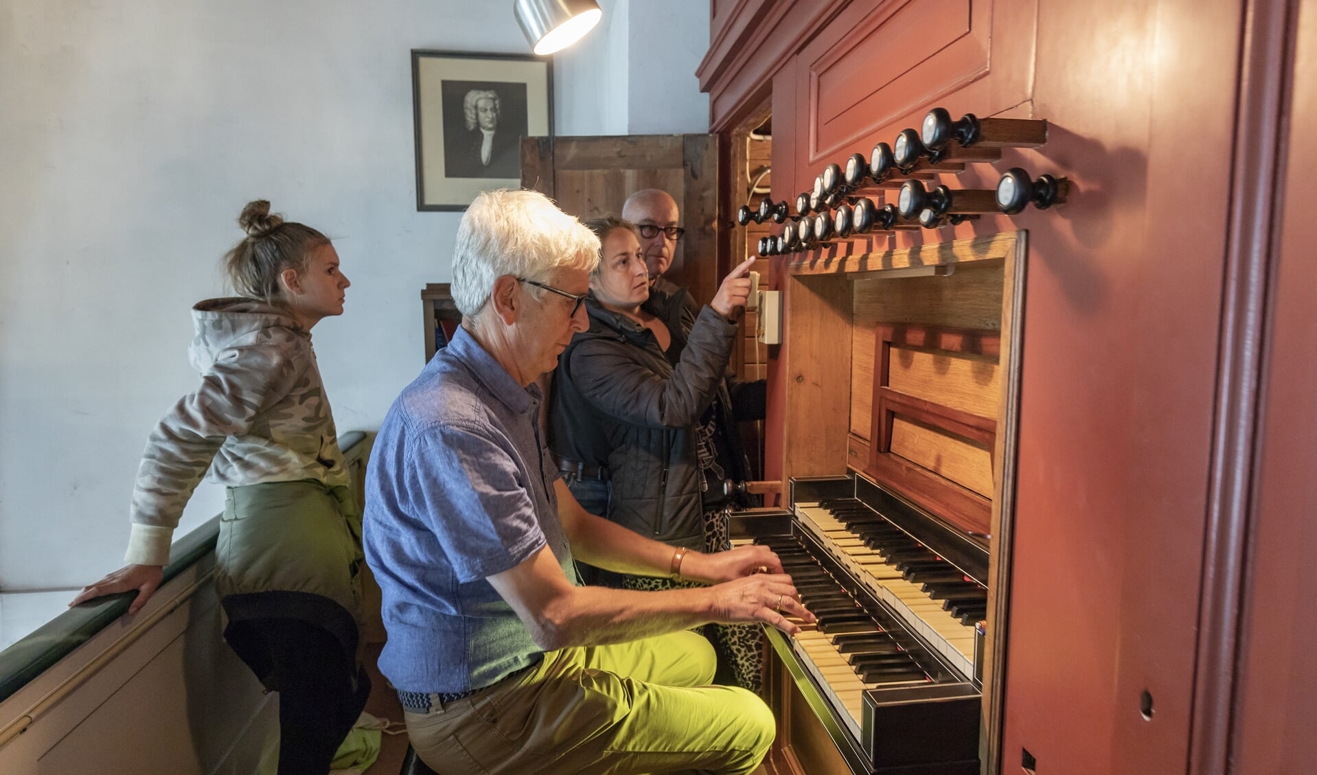 Het orgel trekt altijd bezoekers.