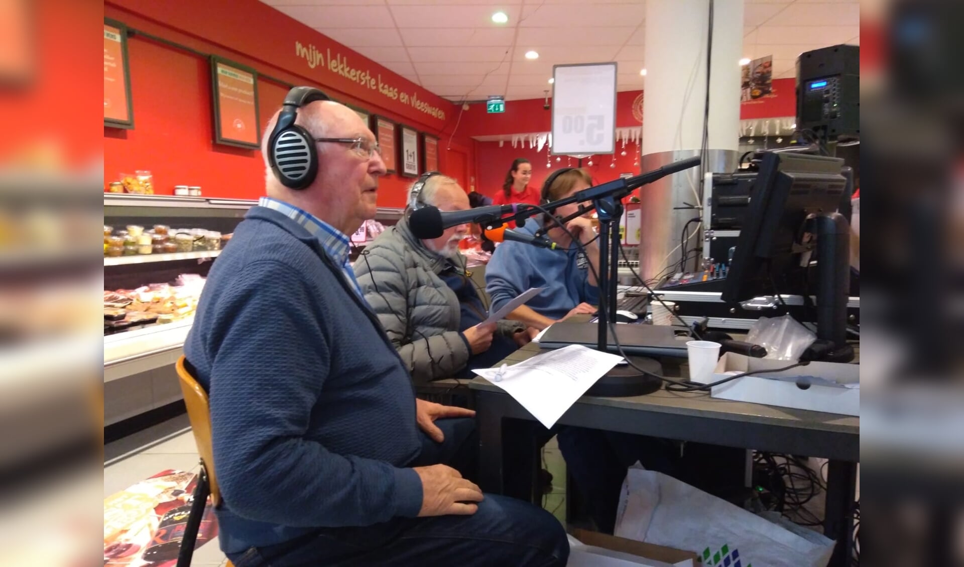 De bekende Jan Jongerius (l) en Erwin de Jong (m) waren er ook bij. 