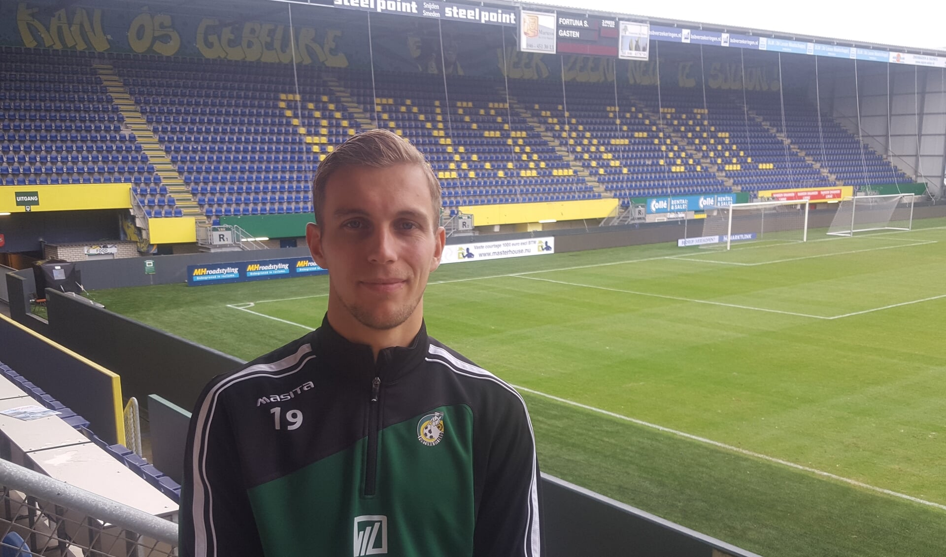 Finn Stokkers had met zijn dertien goals een flink aandeel in promotie naar de Eredivisie.