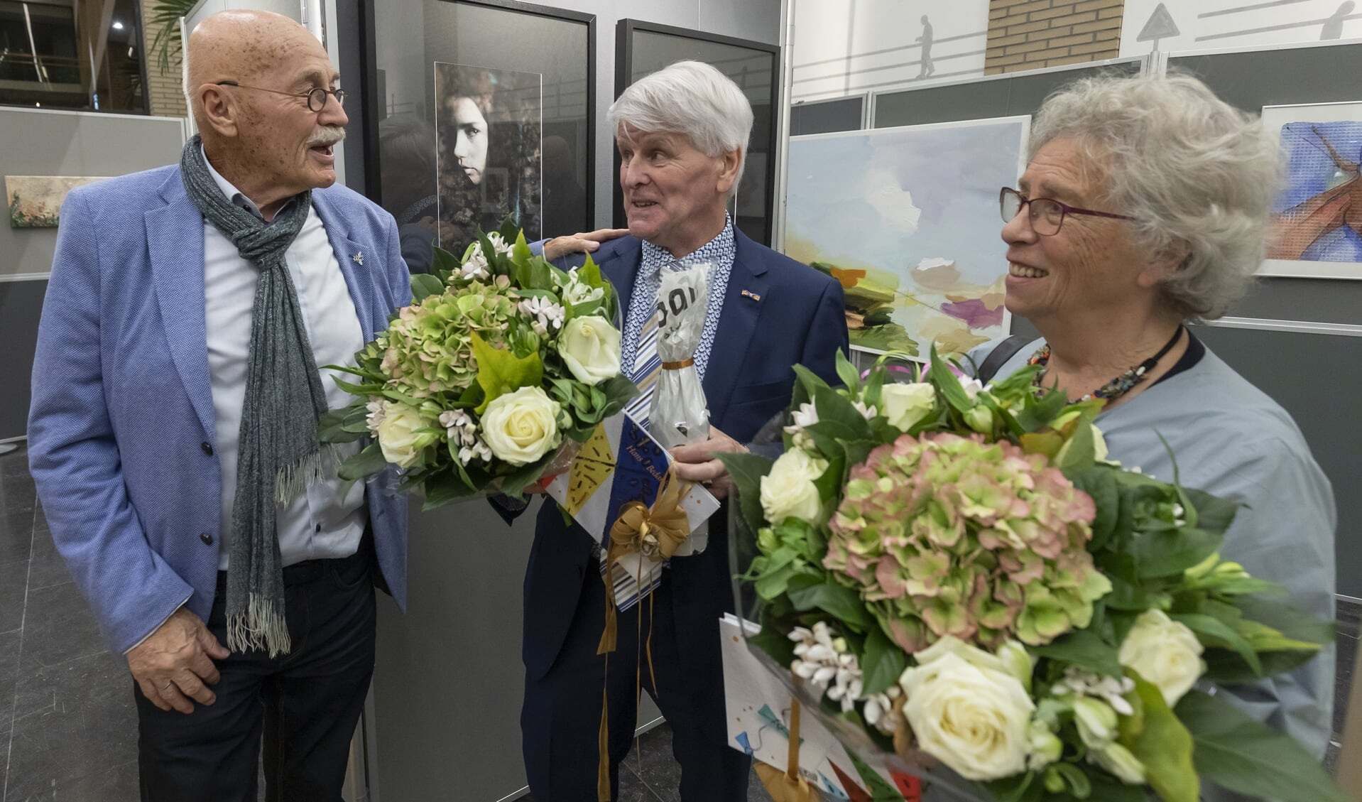 Henk Zwiers zette Hans Ipskamp en Netty van Rotterdam in de bloemen