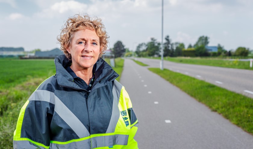 Heemraad Petra van Nes-de Man: "In deze donkere maanden is goede fietsverlichting erg belangrijk.