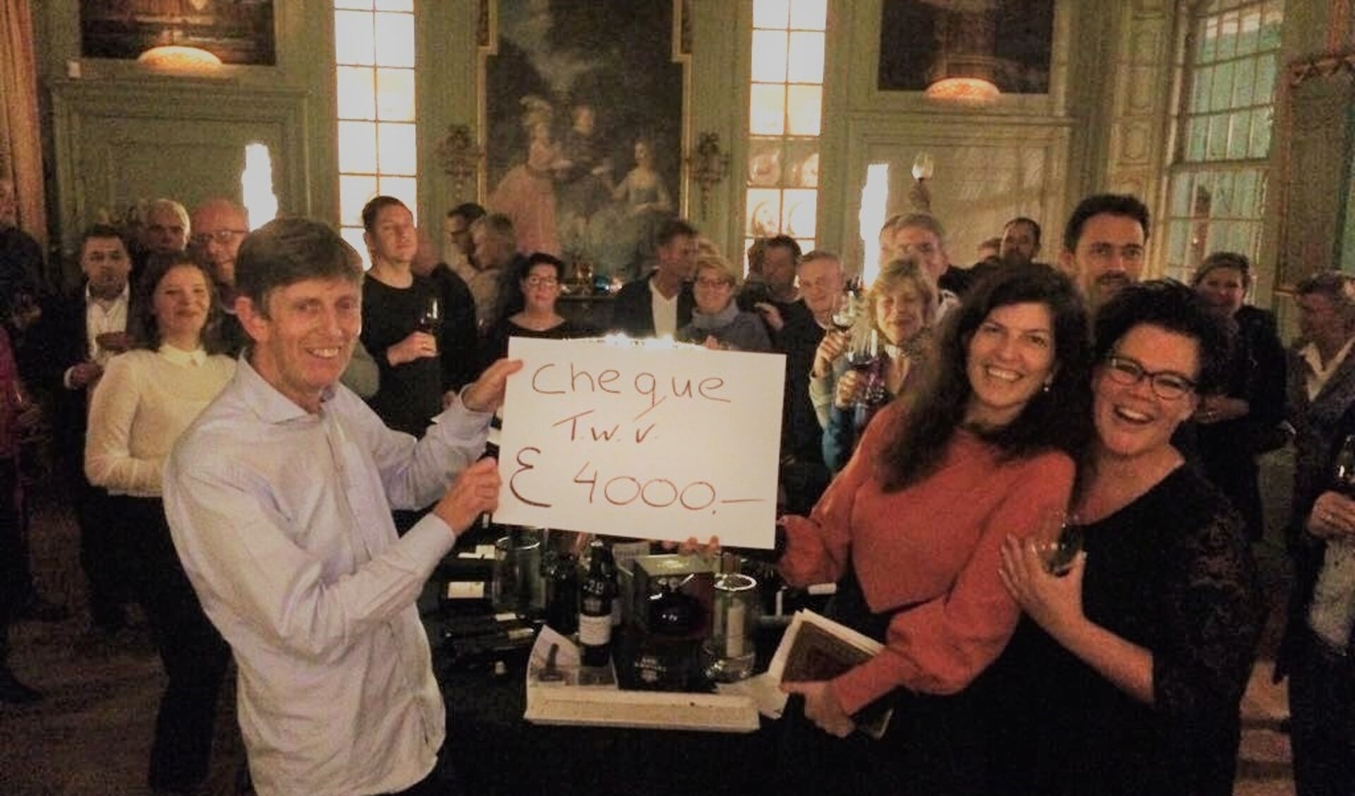 Vorig jaar leverde de wijnavond 4000 euro op