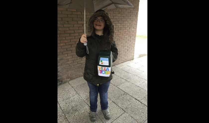 Juliette collecteert voor haar toekomstige woning.