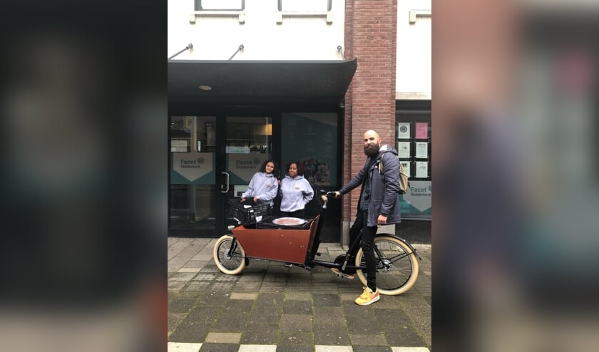 Met een bakfiets werd de lunch bezorgd