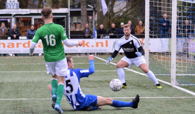 RVVH keeper Danny Spelde had een zware middag (archieffoto)
